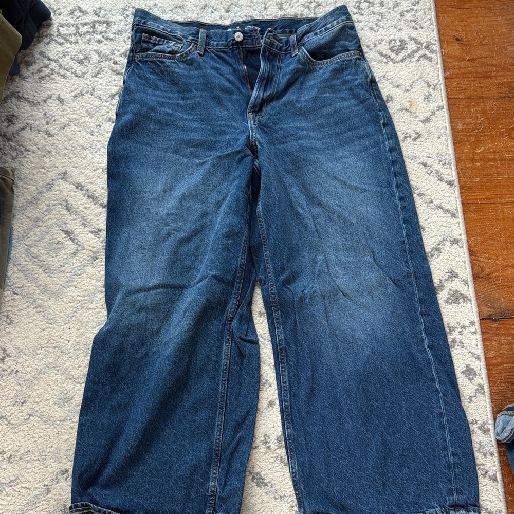 Old Navy Light Blue Wide Leg Jeans